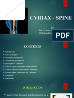 Cyriax - Spine: by DR. Akshay A. Chougule (PT) Orthopaedic Manual Therapist