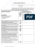 Checklist For Schengen Tourist Visa