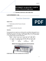 Bahria University Karachi Campus: Function Generator