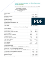 The Balance Sheet and Income Statement