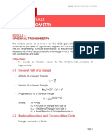 CE543 - M4 - Spherical Trigonometry