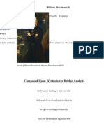 Composed Upon West Minster Bridge Analysis