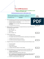 Free CAPM Questions