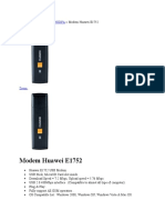 Modem Huawei E1752: Home Modem Hsupa / Hsdpa