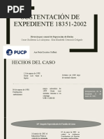 Sustentación de Expediente 18351-2002