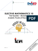 ELECTIVE-MATHEMATICS-10-Module-3 Analytic Proofs