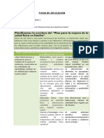 Planificamos La Escritura Del "Plan para La Mejora de La Salud F Sica en Familia" Í