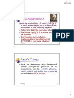 Assignment 2 - Juran Trilogy