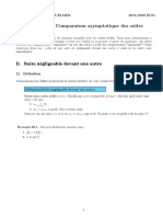 Chapitre20-ECS (Comparaison Asymptotiques Des Suites)