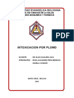 Monografia Sobre Intoxicacion Por Plomo