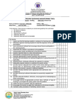 Villanada Loryjoy Homeroom Guidance Monitoring Tool 2021