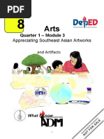 Arts8 - q1 - Mod3 - Appreciating Southeast Asian Artworks and Artifacts - FINAL08032020