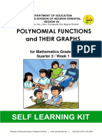 Polynomial Functions and Their Graphs: For Mathematics Grade 10 Quarter 2 / Week 1