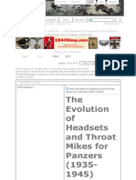 1the Evolution of Headsets and Throat Mikes For Panzers (1935-1945)