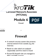 Certified Network Associate (Mtcna) : Firewall