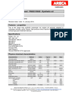 Technical Data Sheet: F6003 5W40 - Synthetic Oil: Identification