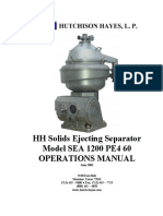 HH 1200 Solids Ejecting Separator Model SEA 1200 PE4 60 - Operations Manual - 2005