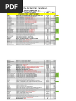 Lista de Precio GENERAL ENERO 21