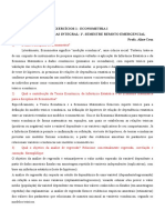 Gabarito Lista 1 Econometria