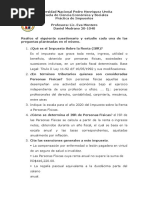 Cuestionario de Impuestos de Renta Realizado