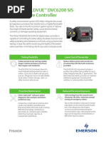 Fisher Fieldvue DVC6200 SIS Digital Valve Controller: Lower Cost of Ownership Testing Flexibility