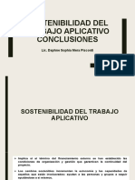 Sostenibilidad Del Trabajo Aplicativo