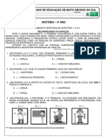 História - Avaliação Diagnostica 3 Ano