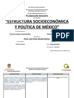 Planeacion Didactica Estructura Socioeconomica Politica de Mexico Turno Matutino