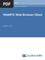 LTRT-14054 WebRTC Web Browser Client SDK API Reference Guide Ver. 1.15