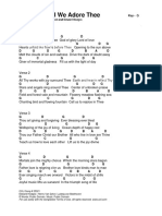 Joyful Joyful We Adore Thee CHORD SHEET in G