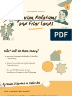 Agrarian Relations and Friar Lands