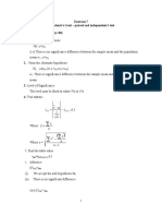 Practice T-Test (12 Sample)