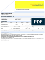 Electronic Ticket Record: Passenger Name(s)