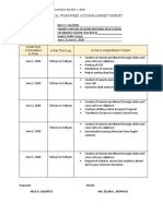 Individual Workweek Accomplishment Report: Enclosure No.2 To Deped Memorandum No.043, S. 2020