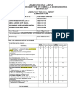 Lab Report Crude Protein Determination