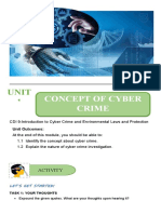 Concept of Cyber Crime Investigation: Unit 1