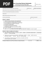 Notice Concerning Fiduciary Relationship: Identification