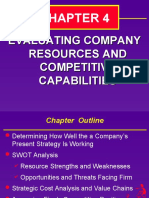 Evaluating Company Resources and Competitive Capabilities