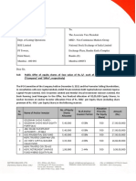 Anchor Letter From Company - SE Intimation