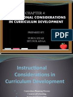 Instructional Considerations in Curriculum Development: Prepared By: Nurul Izzah Siti Nur Ainaa