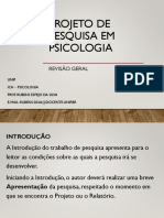 Slide5 - Projeto de Pesquisa em Psicologia - Revisão Geral