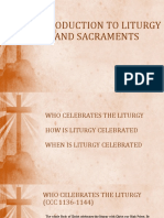 Introduction To Liturgy and Sacraments