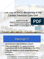 The Use of Svo2 Monitoring in The Cardiac Intensive Care Unit