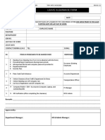 06 Leave Clearance Form - Rev.01