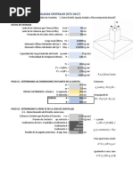Hoja para Diseño de Zapata Aislada Central