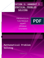 Mathematical Problem Solving Latest