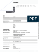 Product Data Sheet: VIGILOHM IM400 100 - 440 VCA