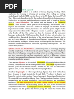 5.Audio-Lingual Method. Approach