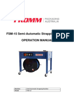 FSM-15 Semi-Automatic Strapping Machine Operation Manual