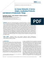 Underwater Wireless Sensor Networks A Survey On Enabling Technologies Localization Protocols and Internet of Underwater Things